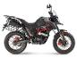 PRIKE PXA Adventure 125 ccm Motorrad in Schwarz mit roten Akzenten.