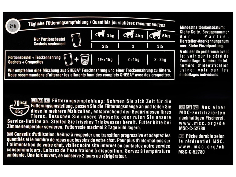 Gehe zu Vollbildansicht: Sheba Multipack Selection in Sauce Feine Vielfalt, 4 x 12 x 85 g - Bild 5