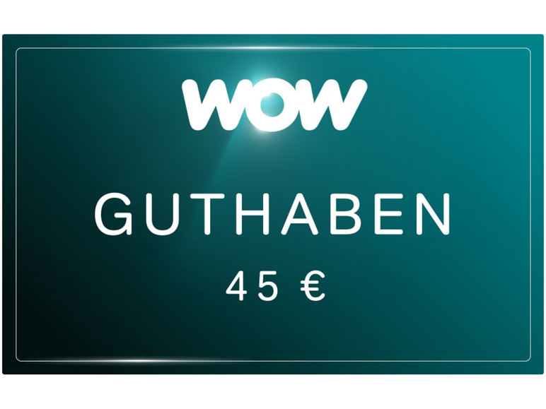 WOW Streaming 45€ Guthabenkarte