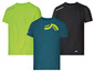 Drei Sport-T-Shirts der Marke Craft in verschiedenen Farben.