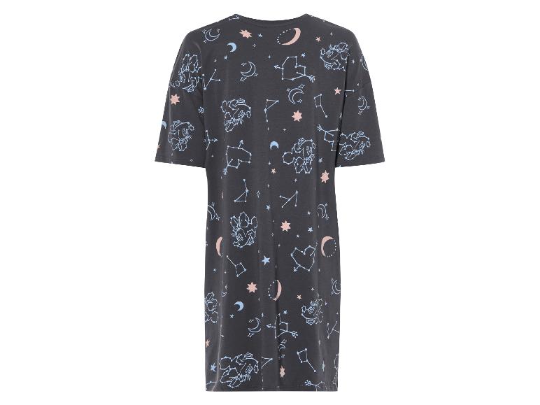 T-Shirt-Kleid mit Sternenhimmel-Muster.