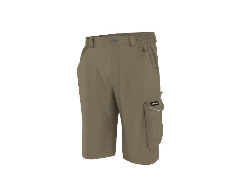 PARKSIDE beige Cargo-Shorts mit elastischem Bund und Seitentaschen