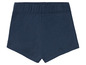 Dunkelblaue Baumwollboxershorts.