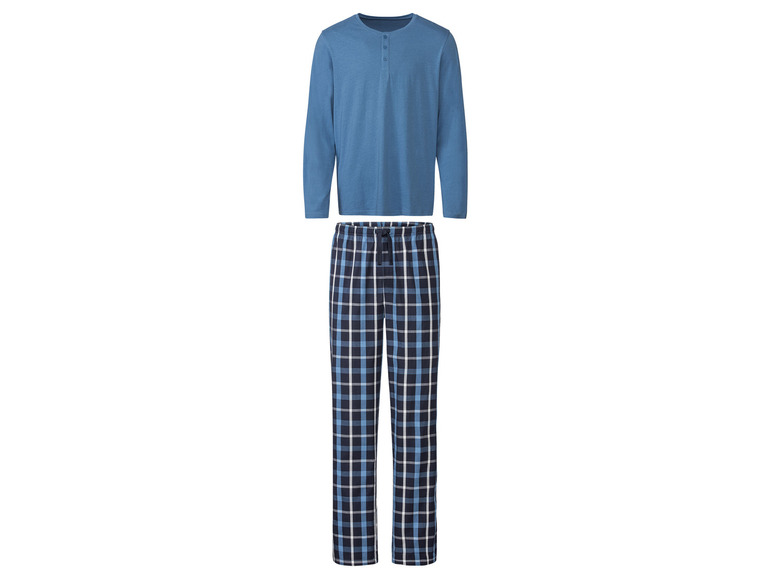 Gehe zu Vollbildansicht: LIVERGY® Herren Pyjama, lang, aus reiner Baumwolle - Bild 2