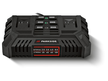 PARKSIDE® 20 V Akku-Doppelladegerät »PDSLG 20 A1«, 4,5 A