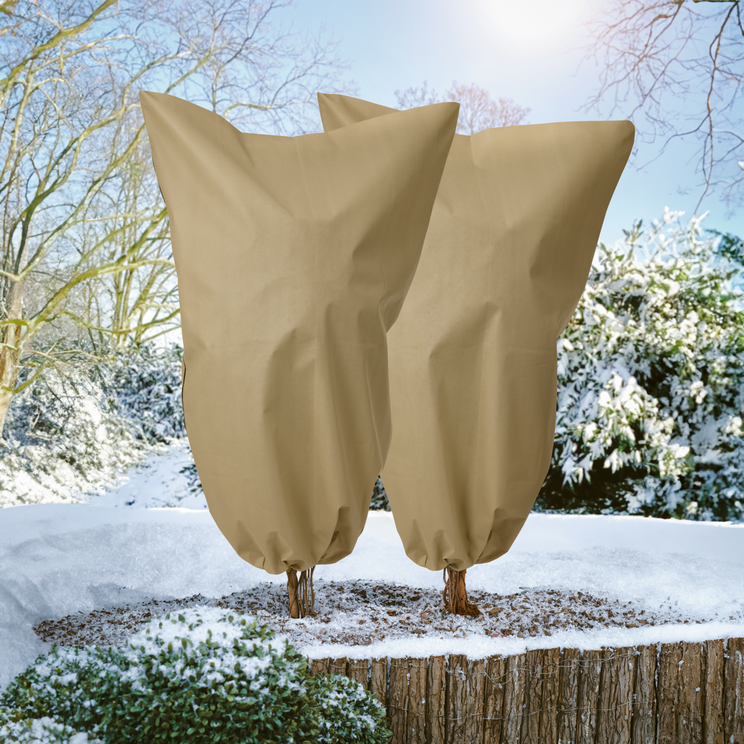 PARKSIDE® Pflanzenschutz-Vlieshaube, L (3 Stück), XL (2 Stück), XXL (1Stück) (Beige) – Bild 2 von 4