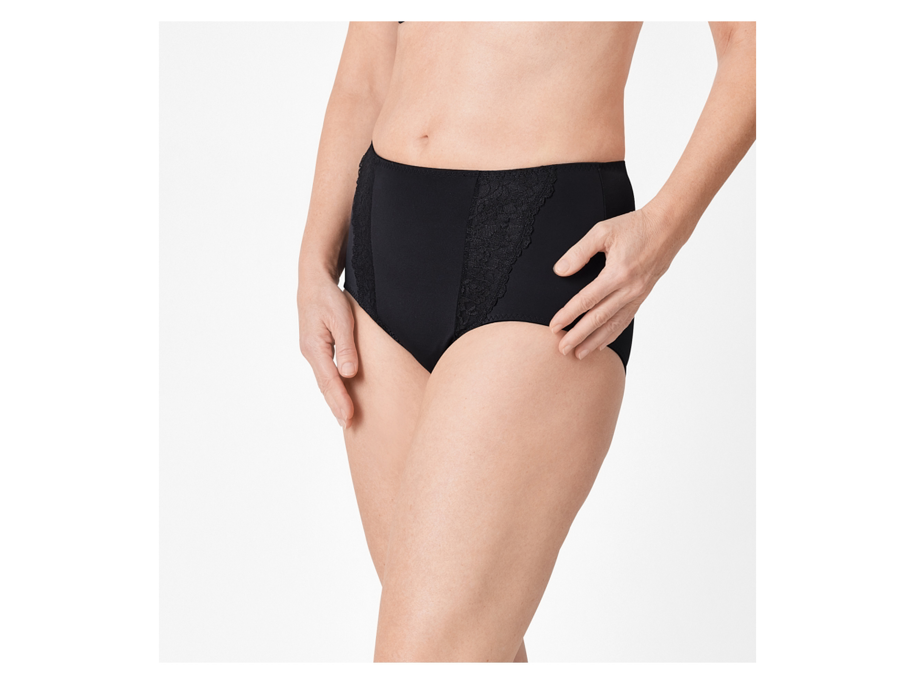 Thumbnail - esmara® Damen Miederslips, mit Spitze (Schwarz, S(36/38))