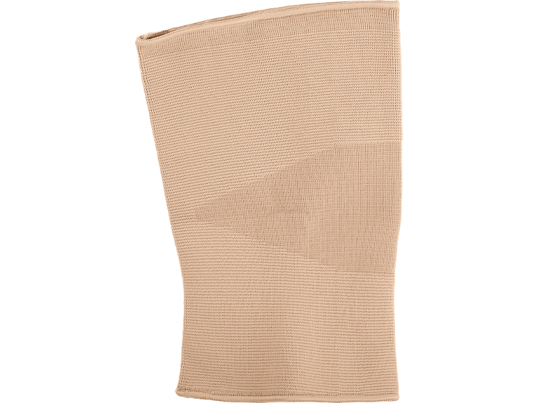 Beige gestrickte Kniebandage