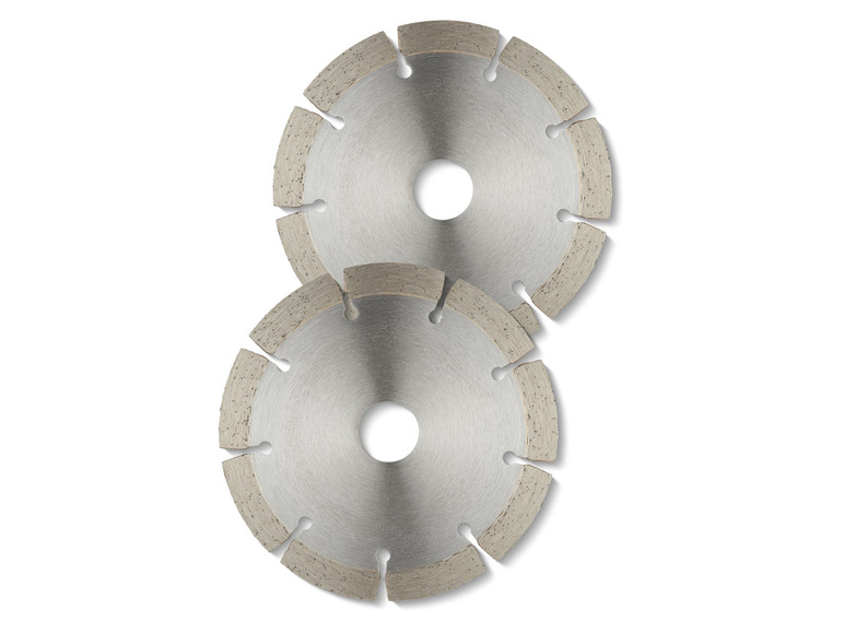 Zwei Diamanttrennscheiben zum Schneiden von Stein