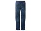 Dunkelblaue Herrenjeans mit Gesäßtaschen, von hinten gesehen.