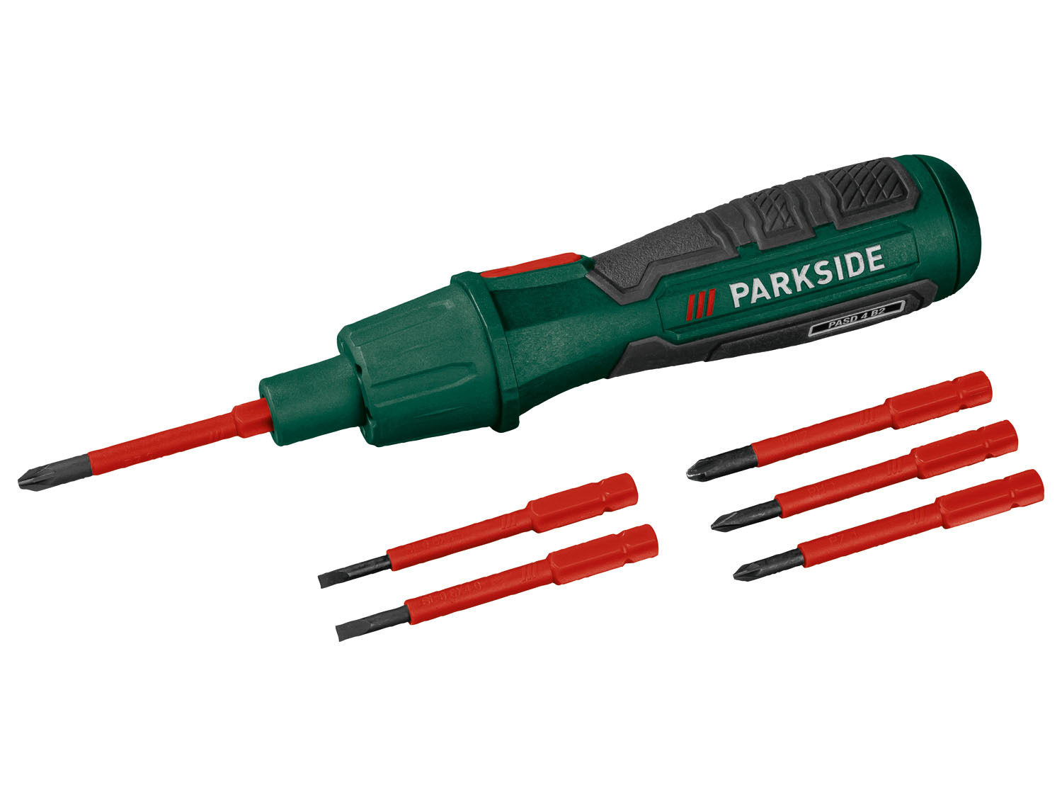 PARKSIDE® 4V Akku- Schraubendreher »PASD 4 B2« mit 6 isolierten Spezial-Bits