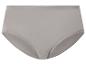 Grauer Damen-Slip mit hoher Taille, unifarben