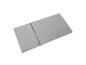 Graue dreiteilige Klappmatratze mit gepunkteter Textur