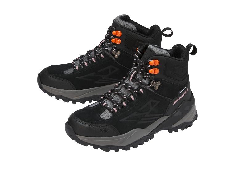 CRIVIT Premium-Damen-Leder-Trekkingstiefel, schwarz