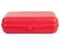 Rote Lunchbox: ideal für Lunchpausen oder Picknicks.
