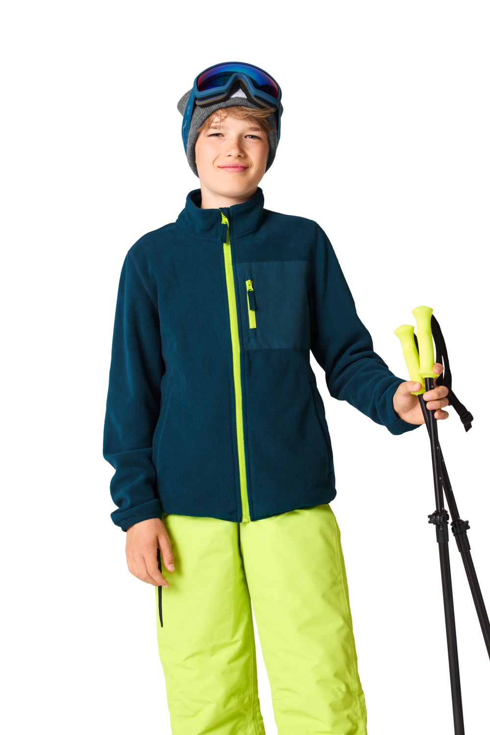 CRIVIT Kinder Thermo Fleecejacke (Petrol, 134/140) – Bild 2 von 3