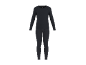 Schwarzes Herren-Thermo-Unterwäsche-Set mit langen Ärmeln und langer Hose.