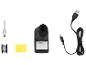 Lötset mit Lötstation, Spitze, Draht, Schwamm und USB-Kabel.