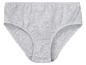 Graue Baumwoll-Unterhose für Damen.