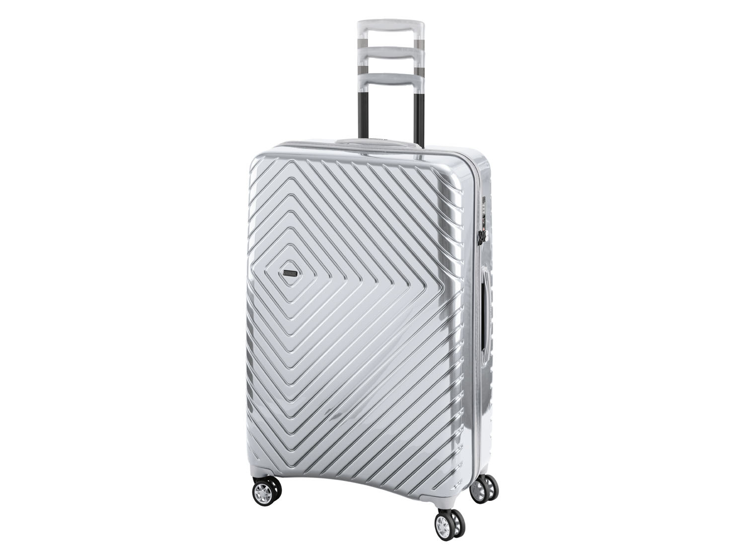 TOPMOVE® Koffer mit 4 Rollen 90 l silber | Trolley & Hartschalenkoffer