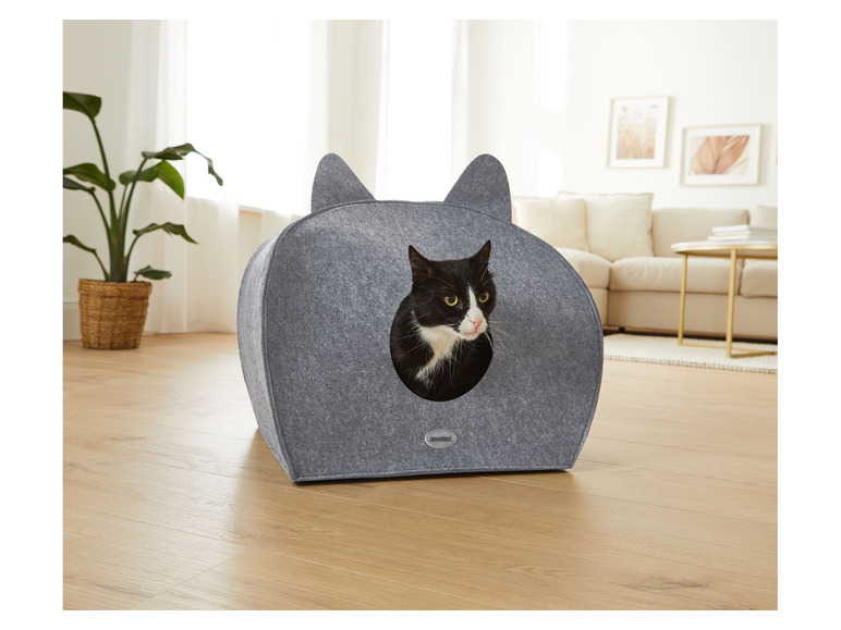 Gehe zu Vollbildansicht: zoofari® Katzenhöhle, herausnehmbares Kissen, faltbar - Bild 2