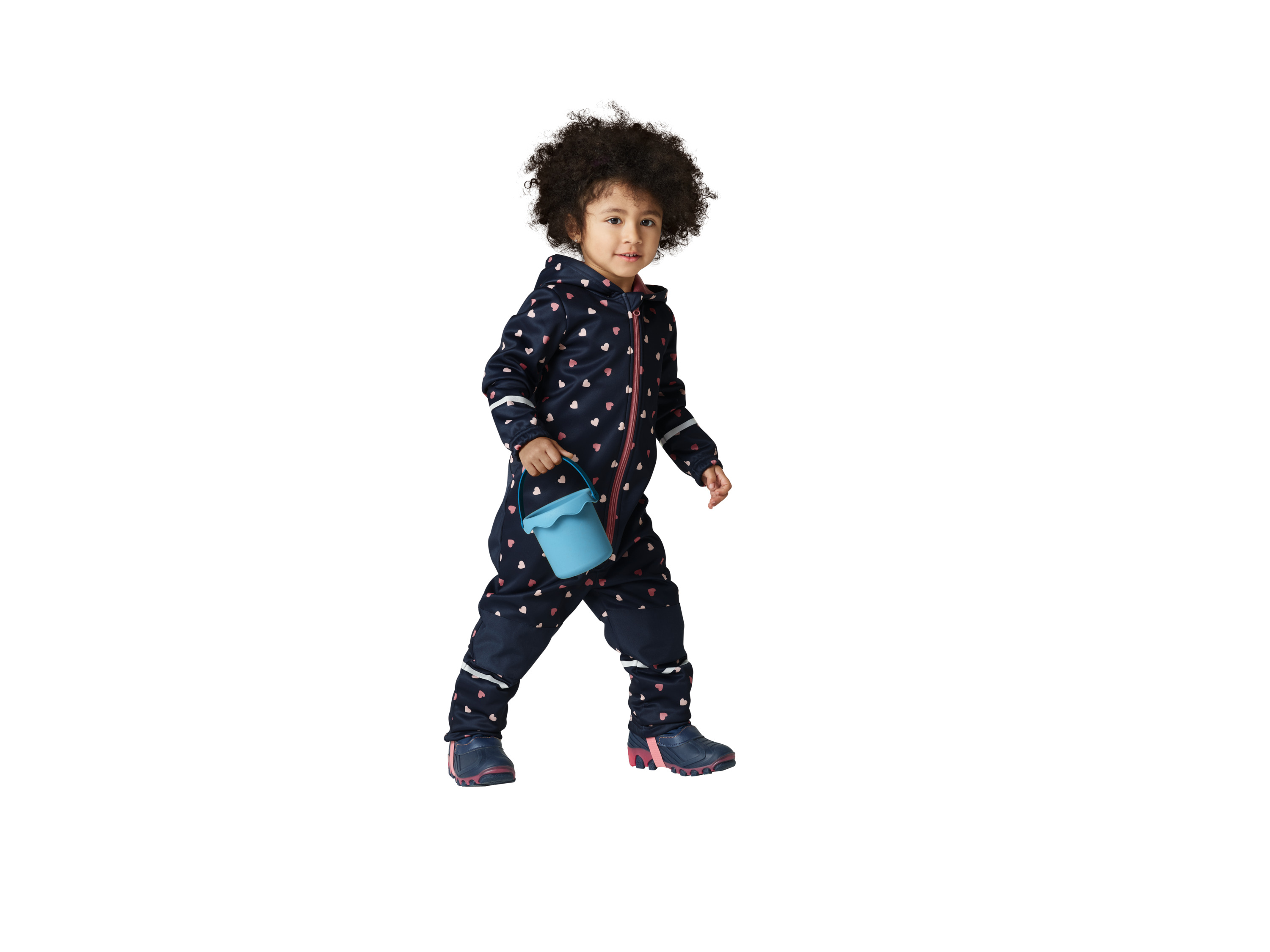 LUPILU® Baby Kleinkinder Matsch- und Buddel-Overall Softshell, gefüttert (Navy, 110/116) – Bild 2 von 4