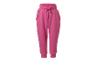 Fuchsiafarbene Mädchen-Jogginghose mit elastischem Bund und Kordelzug
