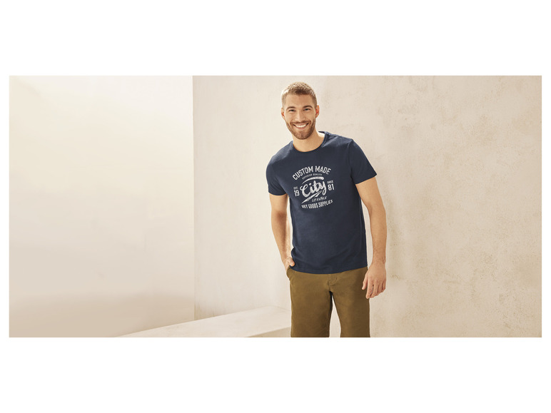 Gehe zu Vollbildansicht: LIVERGY® Herren T-Shirt mit Rundhalsausschnitt - Bild 10