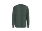 Rückansicht eines dunkelgrünen Herren-Langarmshirts