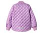 Kinder-Steppjacke in Helllila mit elastischem Kragen und Bündchen.