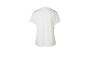 Weißes Damen-T-Shirt mit kurzen Ärmeln, Rückansicht
