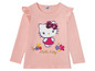 Rosa Langarmshirt mit Hello Kitty und Glitzer.