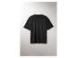 Schwarzes Herren-Oversized-T-Shirt von ESMARA MEN, Rückansicht.