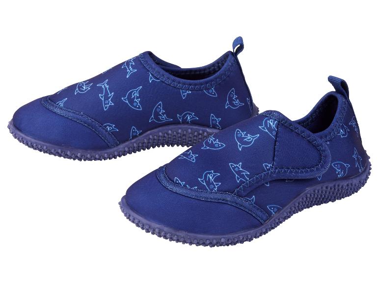 Blaue Kinder-Wasserschuhe mit Haifischmuster