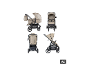 BABYGO Kinderwagen Evolution 3in1 in verschiedenen Konfigurationen. [KI-generiertes Bild]