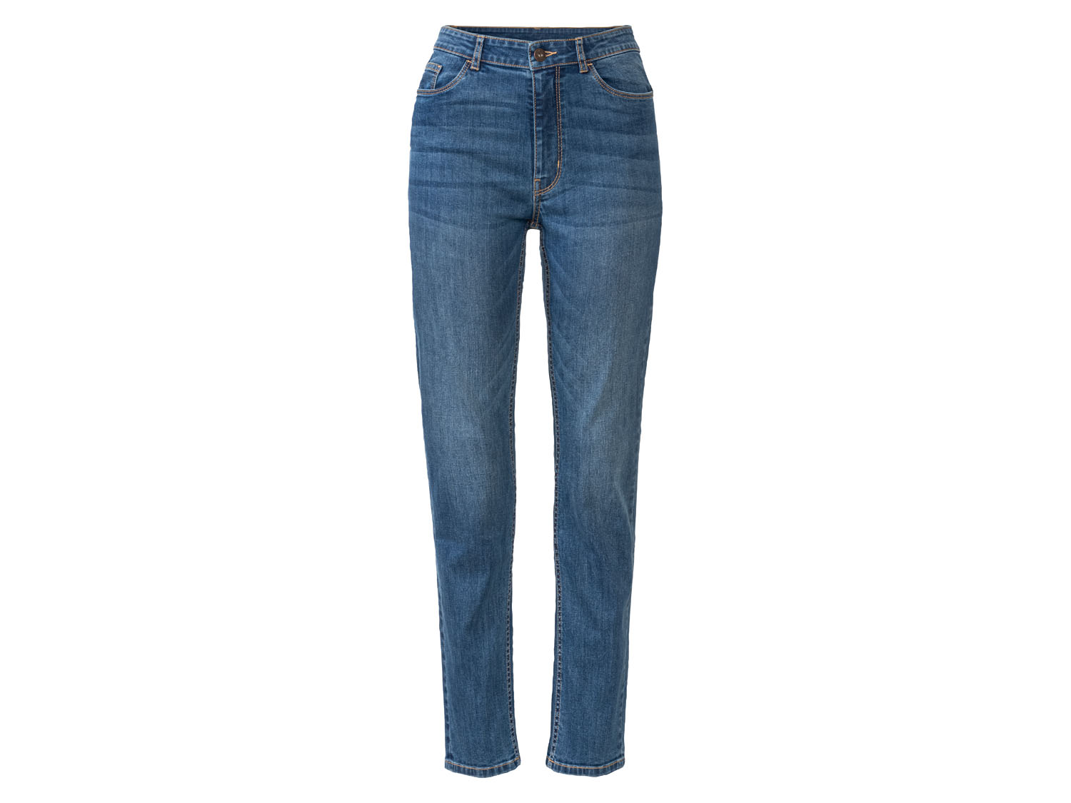 esmara® Damen Jeans Straight Fit (Blau, 34 long length) | 04055334633857