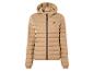 Beige Steppjacke mit Kapuze von Camel Active.