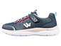 Blaue Kinderschuhe mit Klettverschluss von WellWalk.