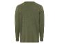 Ein dunkelgrünes Langarmshirt für Herren.