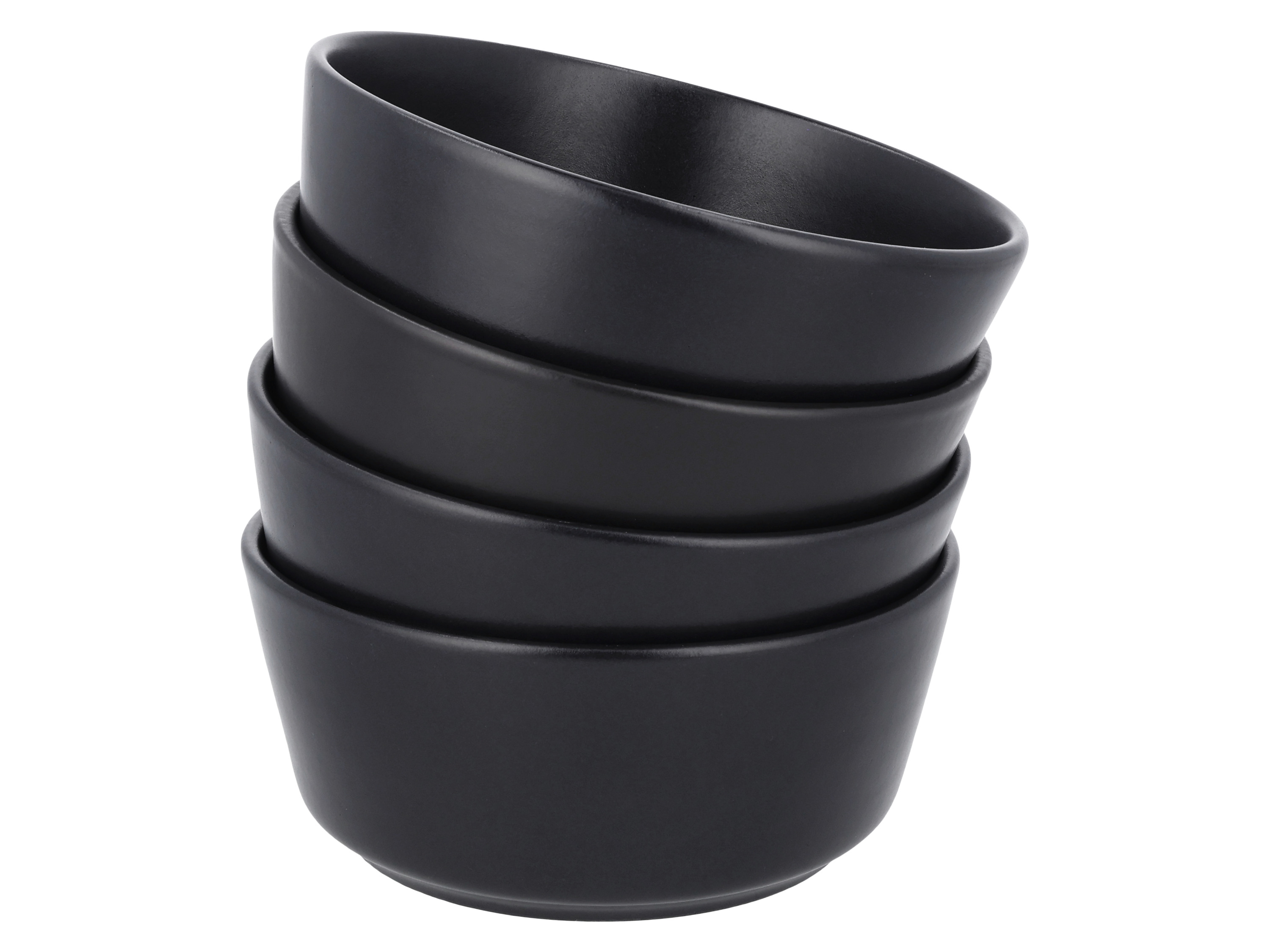 SILVERCREST® Teller- Schüssel-Set, 4-teilig (Schwarz)