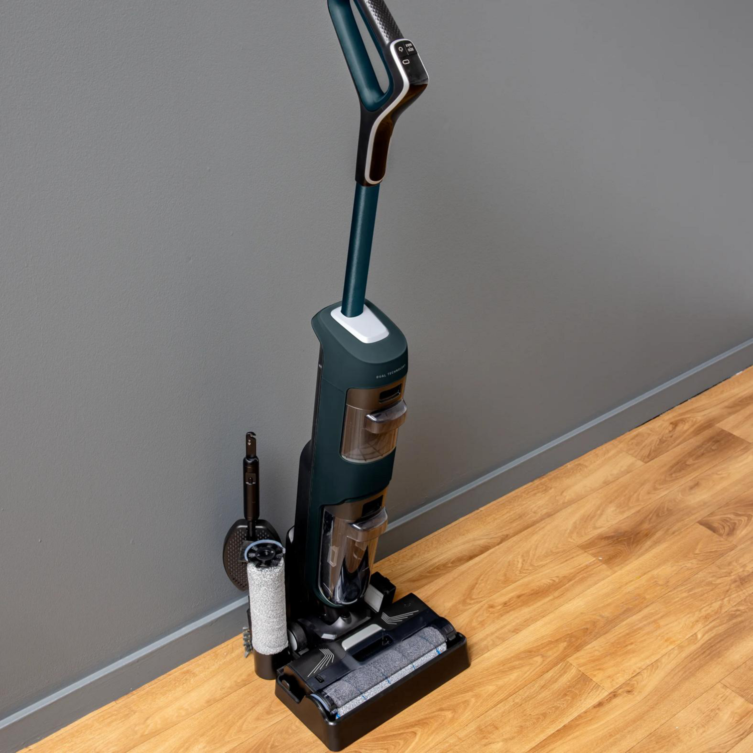 Rowenta 2in1 Akku-Bodenreiniger "X-Clean 2", Wischen & Saugen, schwarz/blau – Bild 4 von 4