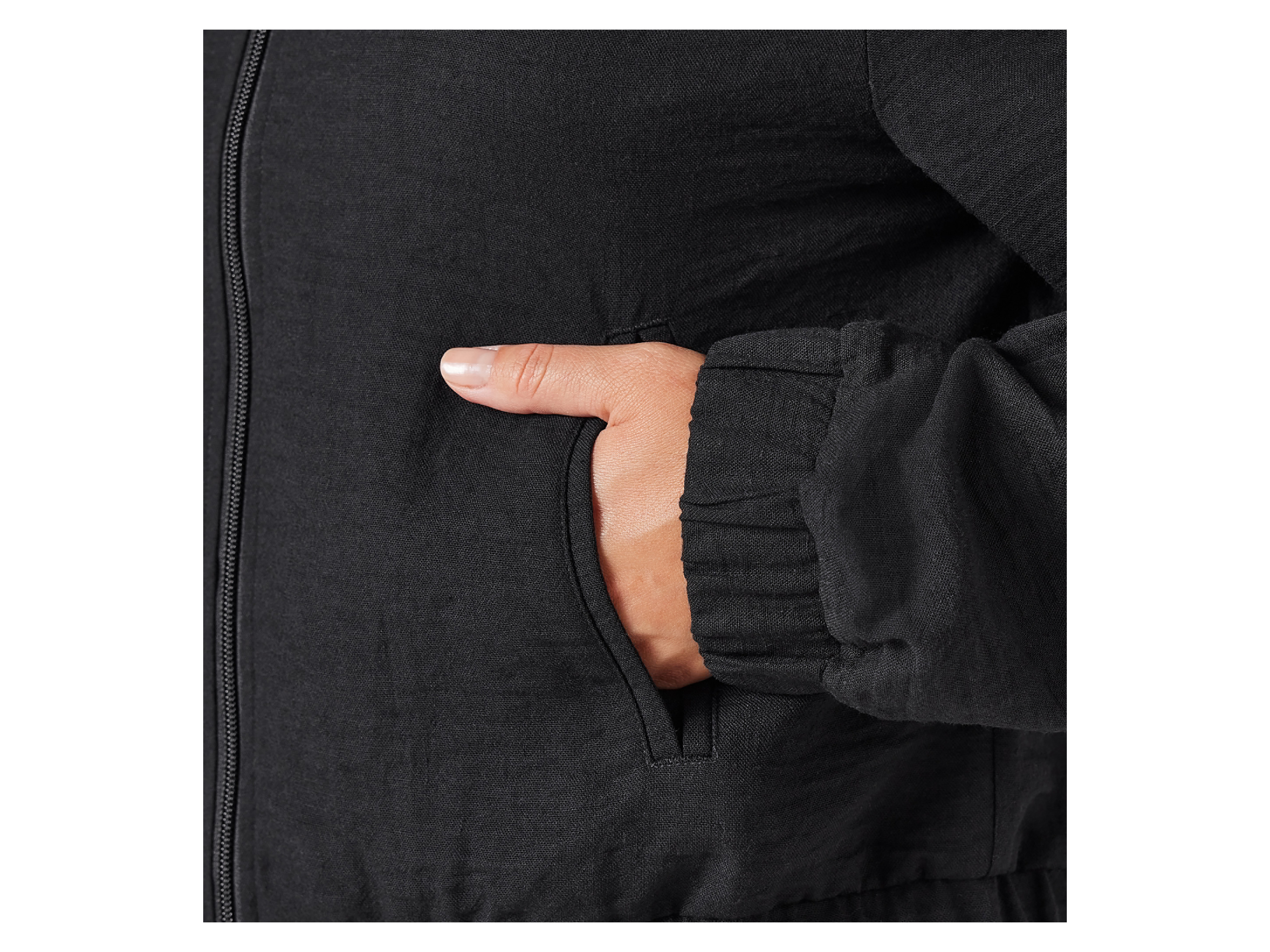 Thumbnail - esmara® Damen Bomberjacke Utility Loungewear (Black, XS(32/34))