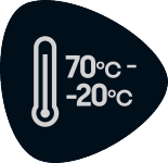 Temperatursiegel: 70°C bis -20°C.