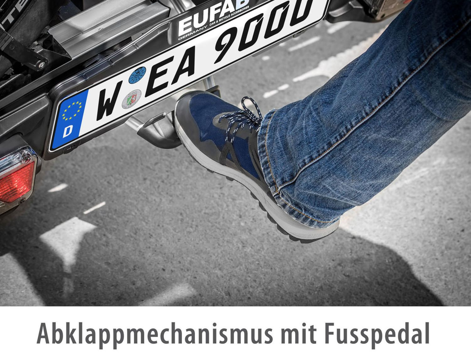 »Premium Heckträger Räder, EUFAB 3 III«, Abklappme… für