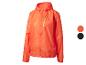 Orangefarbene Regenjacke mit Kapuze und Reißverschluss, mit Farboptionen