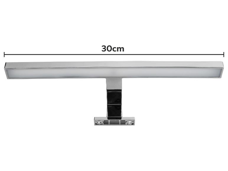 Verchromte LED-Spiegelleuchte, 30 cm lang