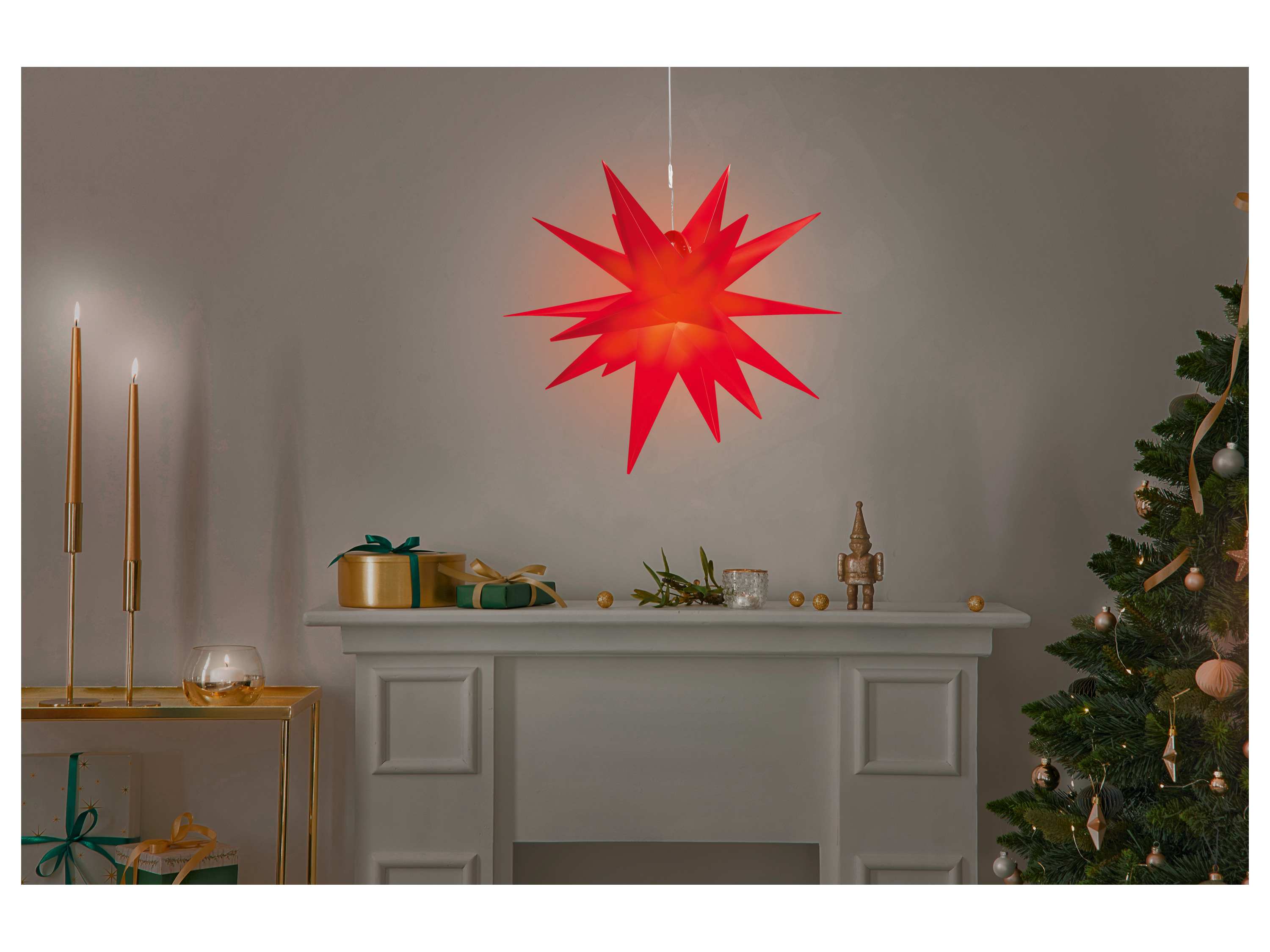 Thumbnail - LIVARNO home LED-Leuchtstern (Rot)