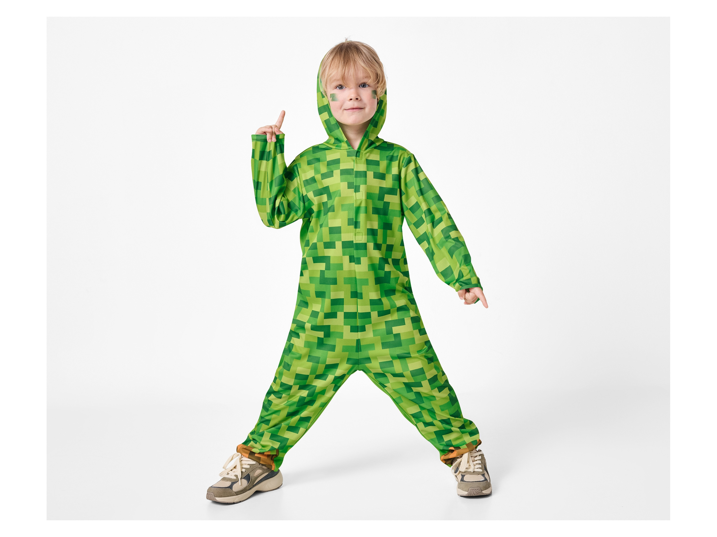 Kleinkinder/Kinder Jungen Kostüm Karneval (Kariert, 122/128) – Bild 3 von 3
