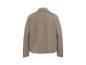 Beige Bomberjacke mit Kragen, Rückansicht
