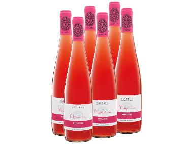 6 x 0,75-l-Flasche Weinpaket Mezquiriz Rosado Navarra DO trocken, Roséwein